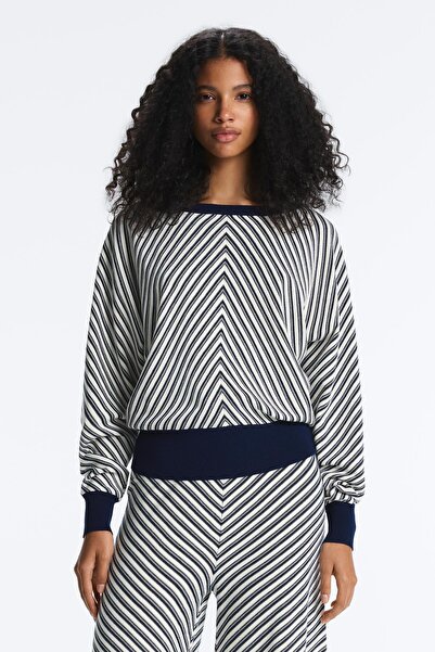 Oysho Çapraz çizgili kazak