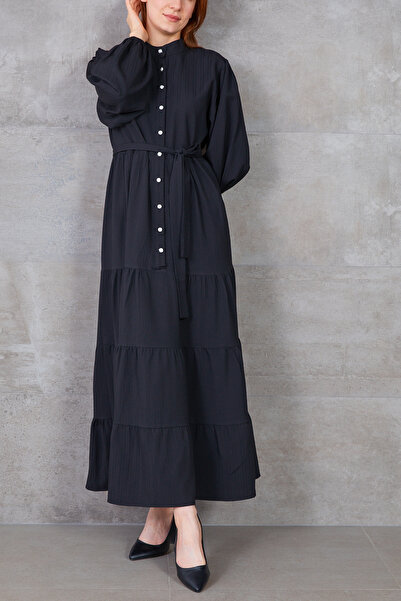 zenne Hakim Collar Dress Black