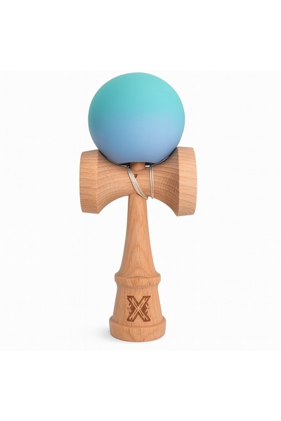Avaleea Jucarie Interactiva Kendama X Profesionala, din Lemn cu Bila Cauciuca...