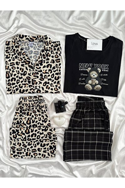 Lena Homewears Καθημερινό Άνετο Σετ Πιτζάμες για Ζευγάρια (ΣΕΤ 2 ΤΕΜΑΧΙΩΝ)