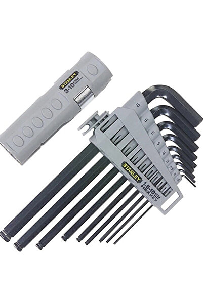 Stanley Set de 9 imbusuri combinate cu cap sferic si drept 0-89-904, tip L, 1...