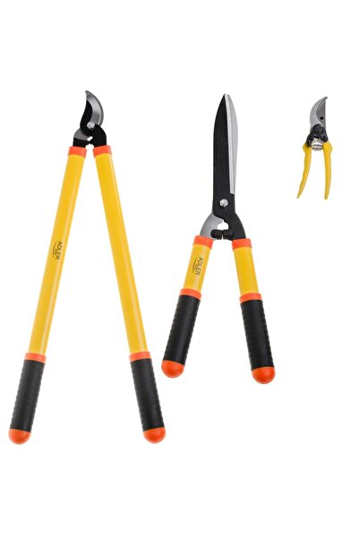 adler Set foarfece de gradina AD 6808, Foarfeca cu brat lung/Gard viu/Tundere...
