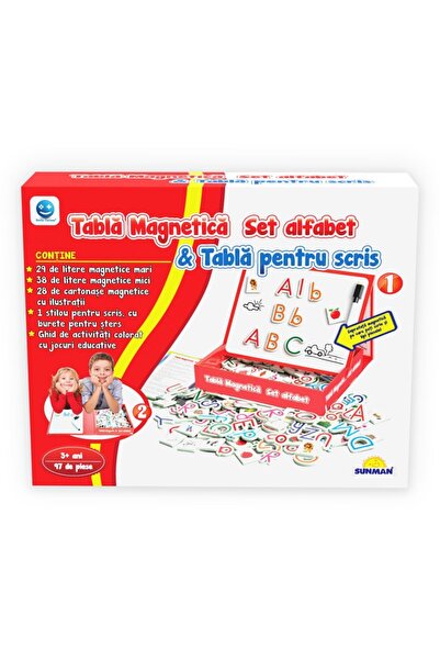 Noriel Joc educativ Smile Games, Alfabetul pe tableta magnetica, 97 piese
