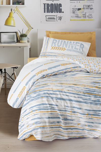 Cotton Box Soba za mlade Jednokrevetno Čaršav sa lastišem kom Set posteljine ...