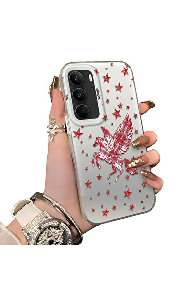 ucuc حافظة حماية للعدسات من السيليكون الصلب أكريليك متوافقة مع Realme C75، طر...