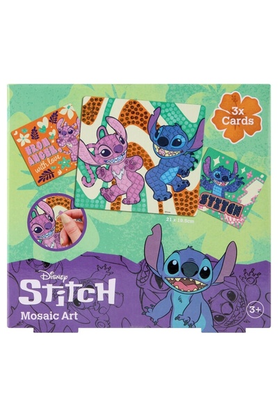 Create It Set 3 Arta Mozaic din Spuma, Disney Stitch, 21 x 19.5 cm