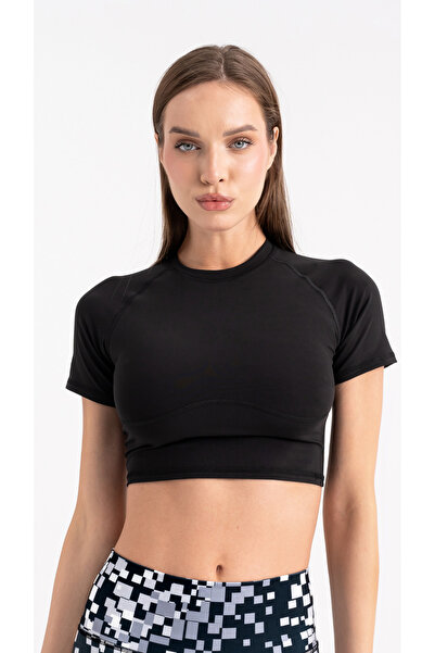 BEAVİSSPORT Siyah Fitness Crop Büstiyer