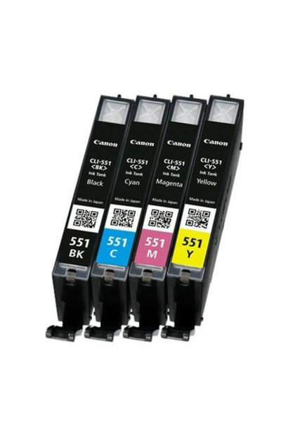 Canon CLI551n Ink Cartridge Kit B + C + M + Y