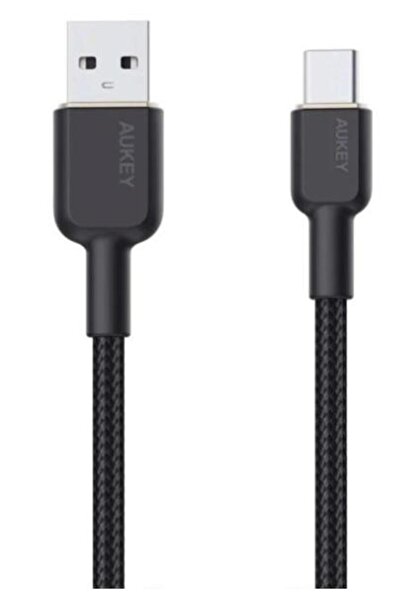 AUKEY USB-A към USB-C кабел за данни/зареждане 1.8 м 60W 480Mbps найлон черен