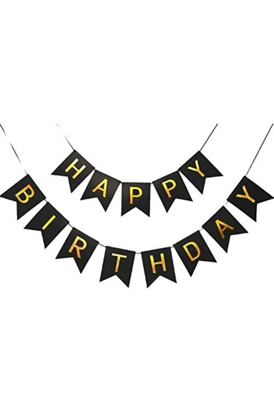 Avaleea Banner Happy Birthday 100x200 cm, Dimensiune Stegulet 11.5x16.5 cm, R...