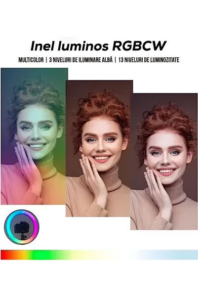 OEM Platforma 360 Video Booth, Infinity Mirror, Selfie 360, Brat Rotativ, Led RGB, 68cm