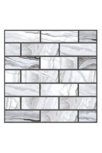 Avaleea 10 x Placi Tapet Autocolant 3D cu Imitatie de Marmura Dreptunghiulara...