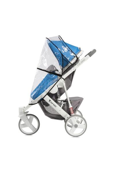 LORELLİ Universal Stroller Rain Cover Happy Rain, Transparent, Carry Bag Incl...