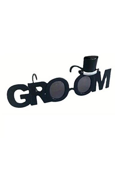 Avaleea Decorative GlassesWedding ThemeGroom ModelPlasticBlack
