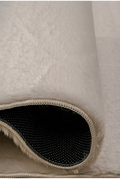 HOME AURAA Horizon Solid Shaggy Rug-White-200x300cm