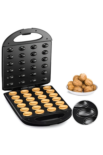 Salestore.ro Aparat electric pentru coacerea formelor de nucă, 24 de cavități...