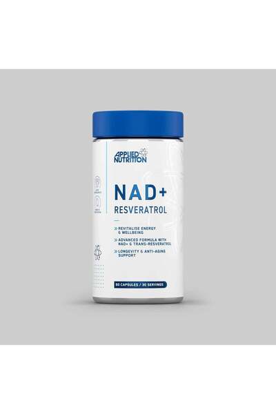 applied nutrition NAD+ Trans-Resveratrol Cellular Energy Antioxidant Support ...