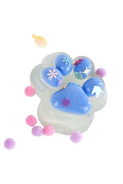 Van Manen Squishy Labuta de Pisica Glamour cu Sclipici - Jucarie Antistres, A...
