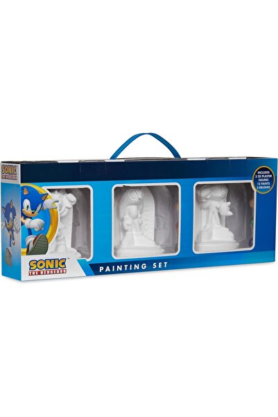 OEM Set 3 figurine de pictat : Sonic, Amy, Knuckles, cu pensule si accesorii,...