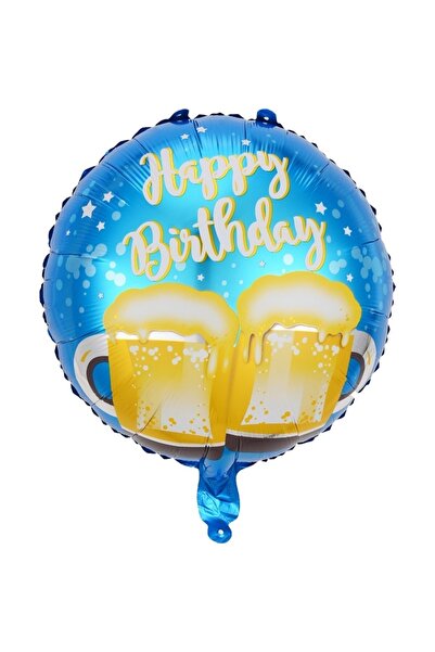 Avaleea Balon din Folie Metalizata, Mini Figurina Rotunda, Model Halbe de Ber...