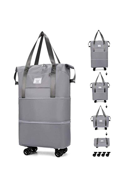 Generic Expandable Rolling Duffle Bag with Wheels | Foldable Travel Luggage |...