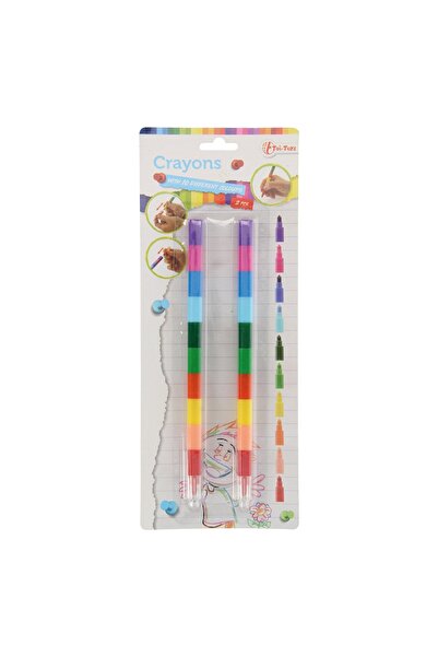 Toi-Toys Set de 2 carioci 10in1 pe baza de ulei, Multicolor