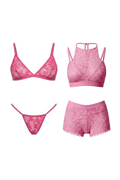 C&City 4-dijelni set braleta, roze