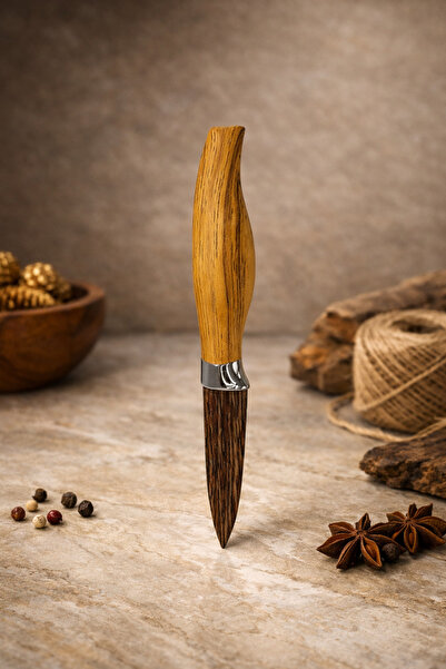 Rivorn Steel Kitchen Knife with Wooden Design – Sharp and Durable Paring Knife