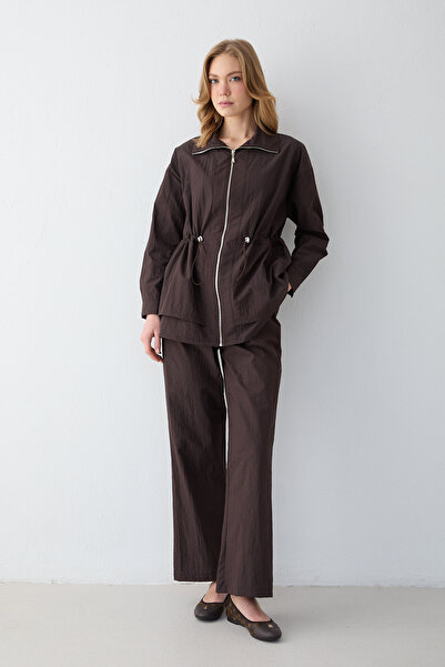 Melike Tatar Fermuarlı Pantolonlu Takım 32-2672