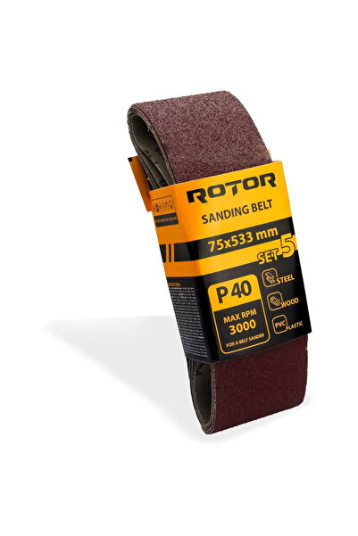 Rotor Curea abrazivă P40 75*533 Set de 5