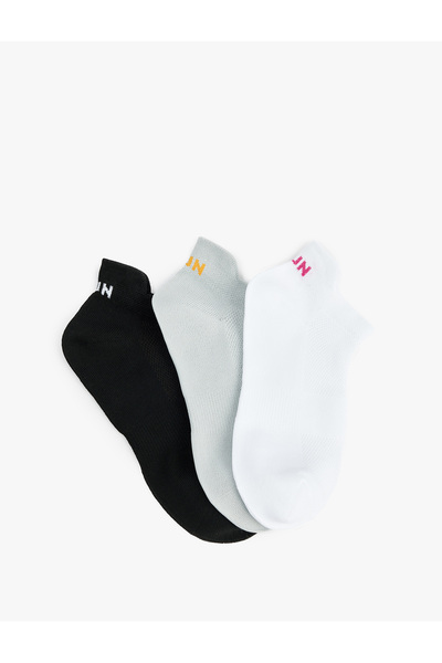 Koton Комплект от 3 чифта спортни чорапи с печат