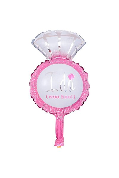 Avaleea Balon din Folie Metalizata, Mini Figurine Nunta, Model Inel de Logodn...