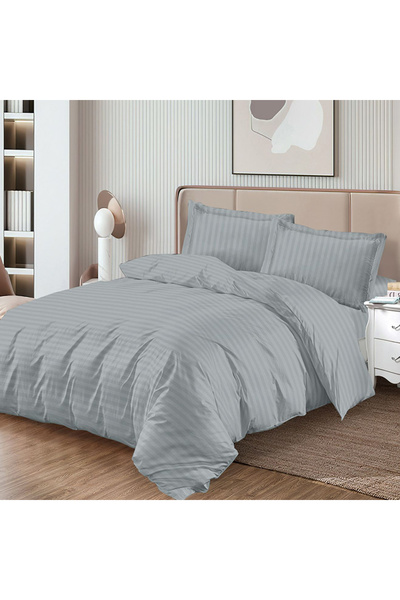 Pucioasa Lenjerie de pat damasc cu elastic pentru pat dublu Pucioasa, SDP 4 p...