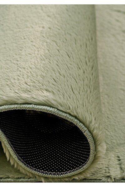HOME AURAA Horizon Solid Shaggy Rug-Olive Green-200x300cm