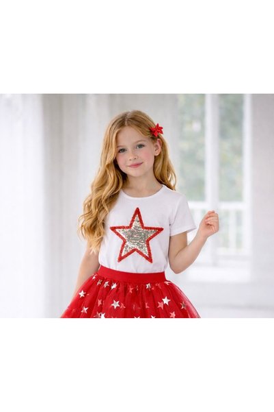SEVİL GÖSTERİ & OKUL KIYAFETLERİ April 23Rd Show Outfit - Girls' T-Shirt D030