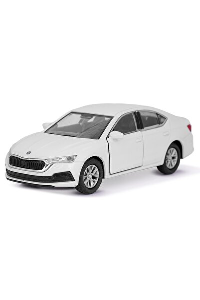 WELLY Macheta metalica Skoda Octavia IV, Alb, 12 cm