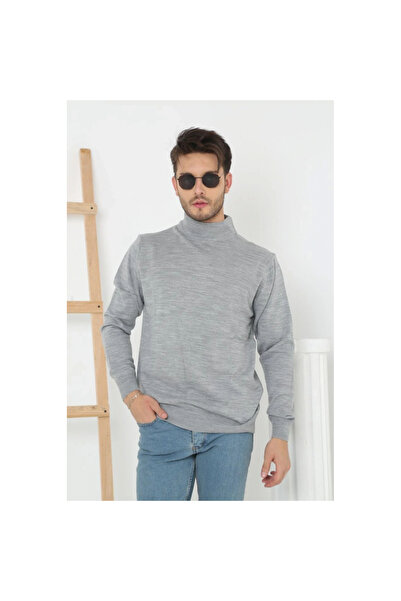 Narnuga Half-Throat Knitwear Sweater-Hat Regular Fit - Gray