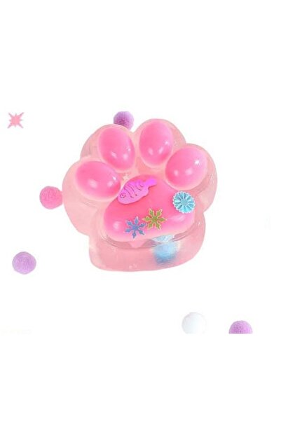 Van Manen Squishy Labuta de Pisica Glamour cu Sclipici - Jucarie Antistres, Roz