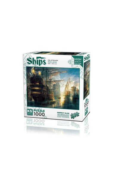 Ks Puzzle 20681 لغز مدينة روشيل 1000 قطعة -KSPuzzle