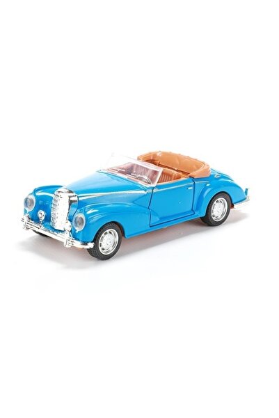 Toi-Toys Macheta metalica clasica pull back, 12 cm, Albastru,