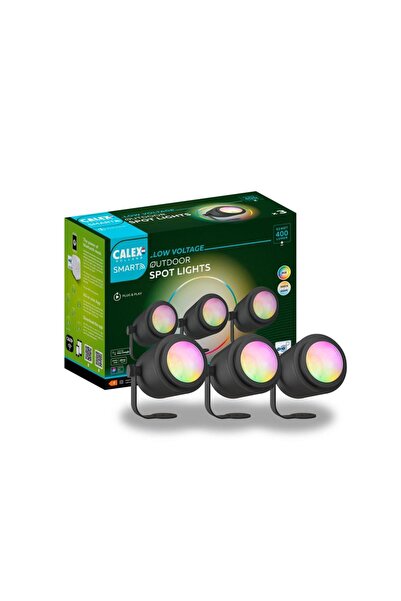 Calex Smart Garden LED Ground Spotlights Calex, 24V RGB+Warm White, 9W, IP44,...