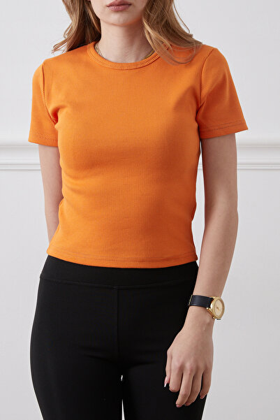 zenne Corded Fabric Basic Body Orange