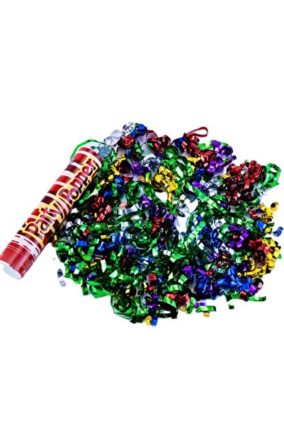 Avaleea Confetti Tube, Party Popper, 20x5 cm, Plastic Ribbon Confetti, Multic...