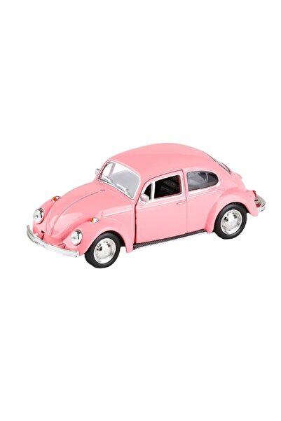 OEM Macheta metalica 1:34 Volkswagen Classical Beetle 1967 , 12 cm, Roz