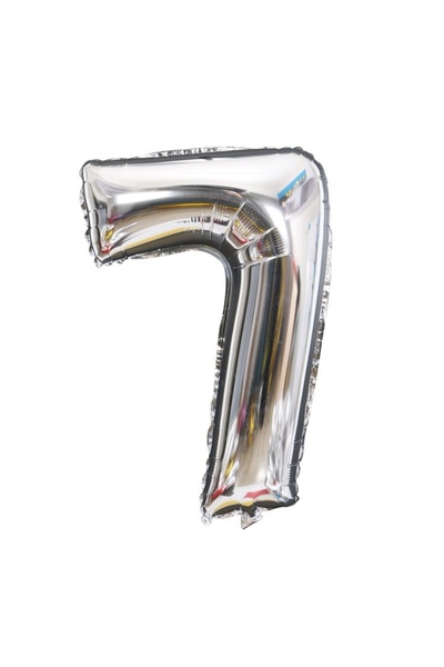 Avaleea Foil BalloonNumber 781 cmFor Air or HeliumSilver