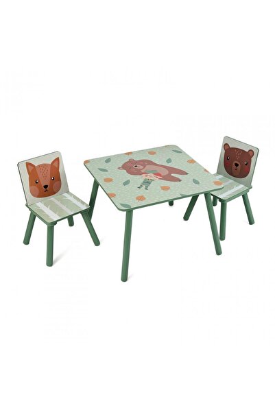 U-Grow Set de 2 scaune si birou Green Forest UGMBS07-GNF