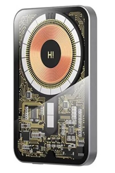 Hinovo Magnetic Wireless Power Bank MB1-5000X 5000mAh Cyberpunk for iPhone Grey