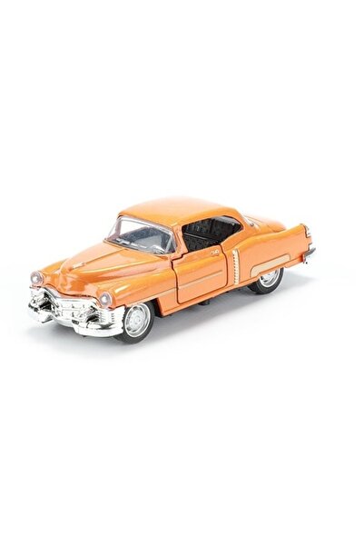 Toi-Toys Macheta metalica clasica pull back, 12 cm, Portocaliu,