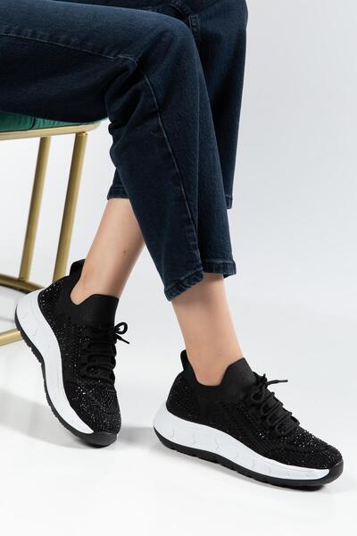 SUİNS SHOES Γυναικεία αθλητικά παπούτσια Suins Veina Model με πέτρινη κεντητι...