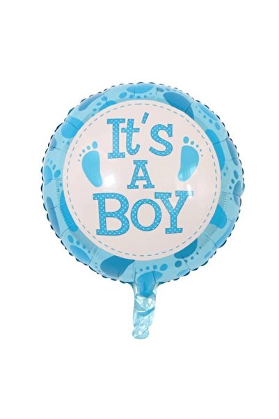 Avaleea Metallic Foil BalloonRound FigurineIt's a Boy ModelGender Reveal Them...